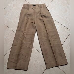 J. Crew Light Brown Linen-Blend Pants